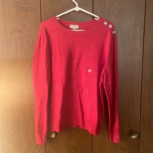 Womens XL red cozy sweater